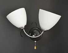 Бра двухрожковое Мелодия Света Е27 Черная картинка 